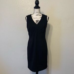 Adrienne Vittadini Black Sheath Dress